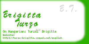 brigitta turzo business card